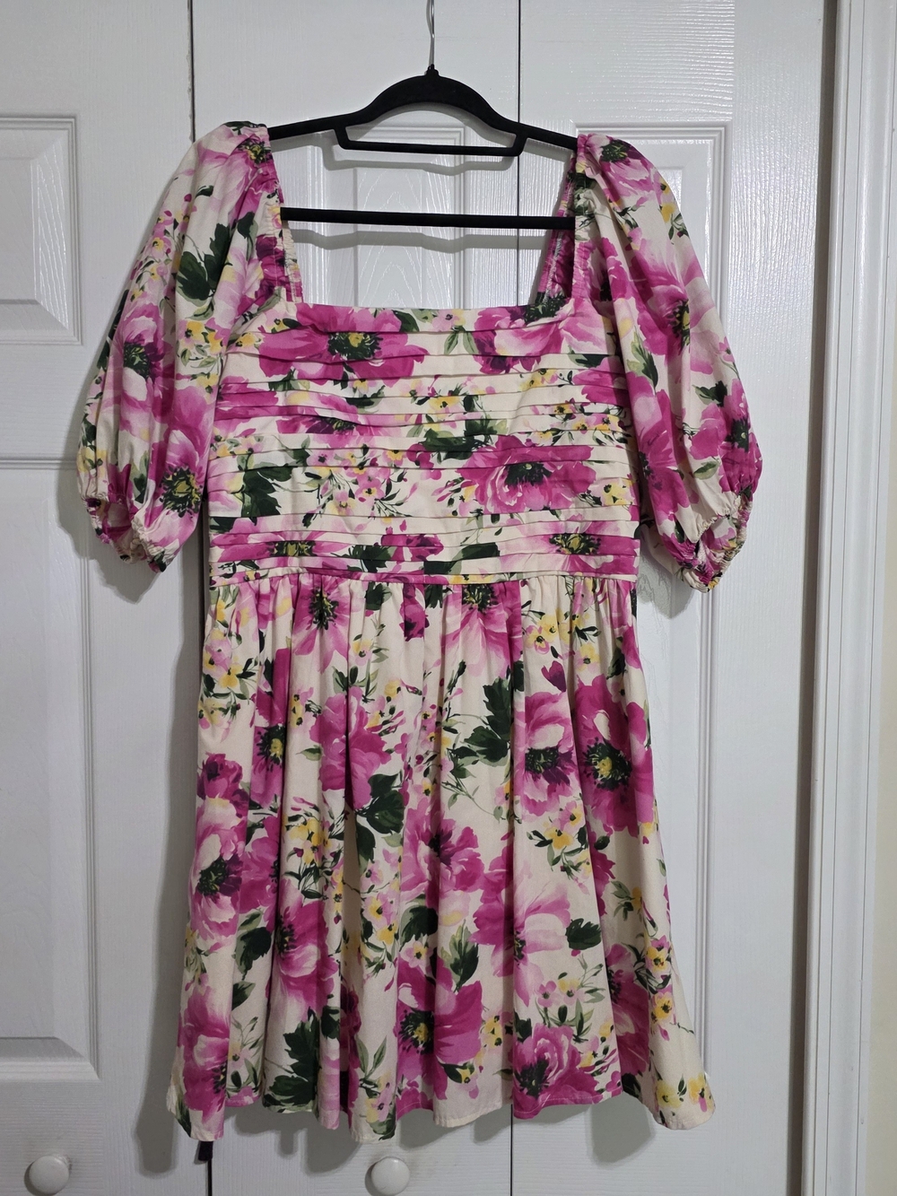 Abercrombie & Fitch Emerson Poplin Puff Sleeve Dress (TALL)